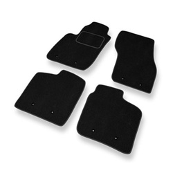 Fußmatten Auto für Volvo V40 I Kombi (1995-2004) - Premium Velours schwarze Automatten Autoteppiche