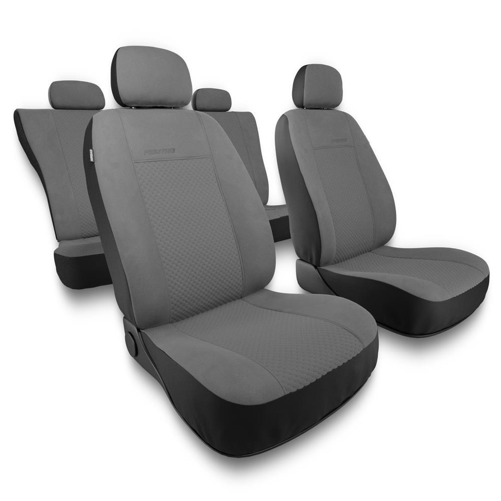 Universal Sitzbezüge Auto für Toyota Avensis I, II, III (1997-2019) -  Autositzbezüge Schonbezüge für Autositze - PG-2 grau