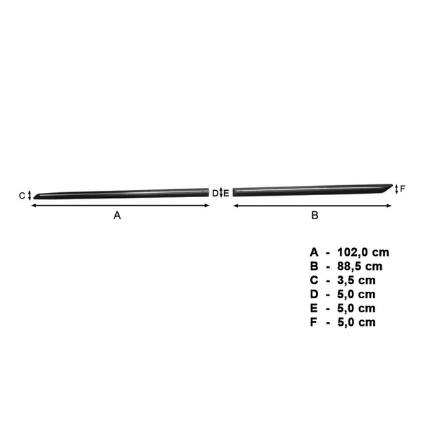 Schwarze Auto Seitenschutzleisten Ssangyong Musso Pick-Up (2020-....)