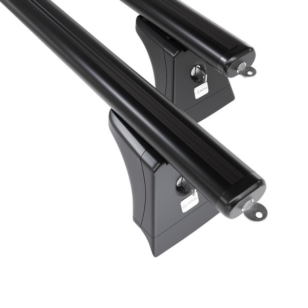 Aluminium-Dachträger für Skoda Fabia mk I (2001-2008) - schwarz Dachträger Dachgepäckträger - Montagepunkte