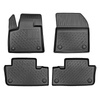 TPE Fußmatten Auto für DS 7 Crossback SUV (01.2019-2022) - schwarz Automatten Autoteppiche - auch mit Hybridantrieb E-Tense; nicht für Modelle mit Tunnel in der zweiten Reihe