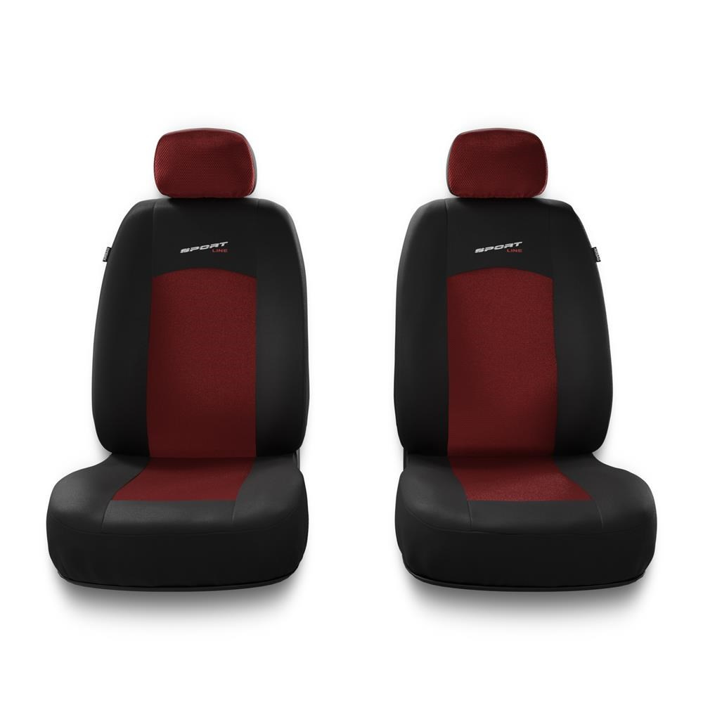 Universal Sitzbezüge Auto für Nissan Note I, II (2005-2016) -  Autositzbezüge Schonbezüge für Autositze - S-RD rot
