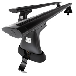 Aluminium-Dachträger für Skoda Octavia mk II (2009-2012) - schwarz Dachträger Dachgepäckträger - ohne Montagelemente