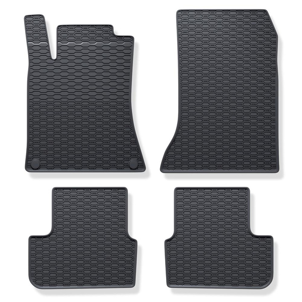 Gummifußmatten Auto für Mercedes-Benz A Klasse W176 (2012-2017) - schwarz Gummimatten Gummi Fußmatten