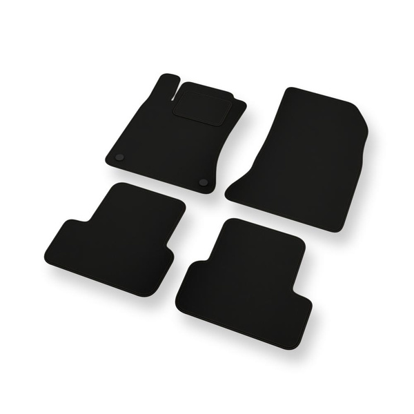 Fußmatten Auto für Mercedes-Benz CLA I C117 Coupé, Shooting Brake (2013-2019) - schwarze Automatten Autoteppiche