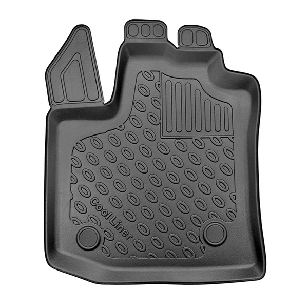 TPE Fußmatten Auto für Dacia Dokker Van (11.2012-09.2021) - schwarz Automatten Autoteppiche - 2 oder 5 Sitze