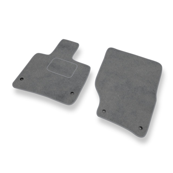 Fußmatten Auto für Audi Q7 I SUV (2005-2015) - Premium Velours graue Automatten Autoteppiche