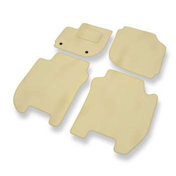 Fußmatten Auto für Honda Jazz IV Hatchback (2015-2020) - Premium Velours beige A