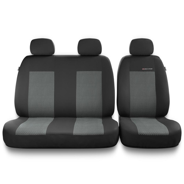 Universal Sitzbezüge Auto für Volkswagen Transporter III, IV, V, VI, VII (1996-....) – Vordersitze Autositzbezüge Schonbezüge – BE-2