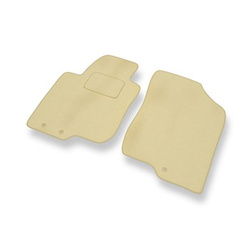 Fußmatten Auto für Kia Ceed I Hatchback, Kombi (2006-2012) - Premium Velours beige Automatten Autoteppiche