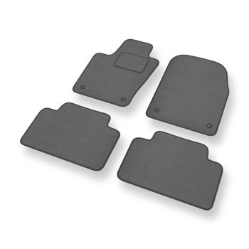 Fußmatten Auto für Jeep Grand Cherokee IV SUV (2010-2021) - Premium Velours grau