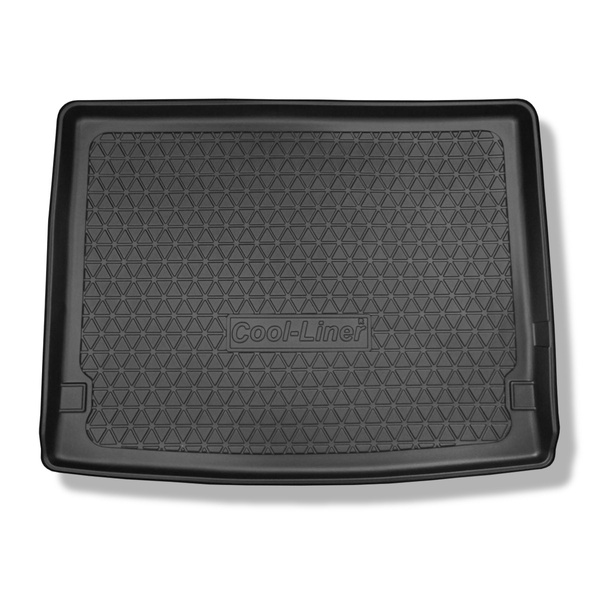 Kofferraumwanne für Volkswagen Multivan T6 L2 Van (06.2015-2021) - Kofferraummatte rutschfest Schutzmatte - langer Radstand; hinter der 3. Sitzreihe; Abmessung der Auskleidung 124 cm Breite x 100 cm Länge