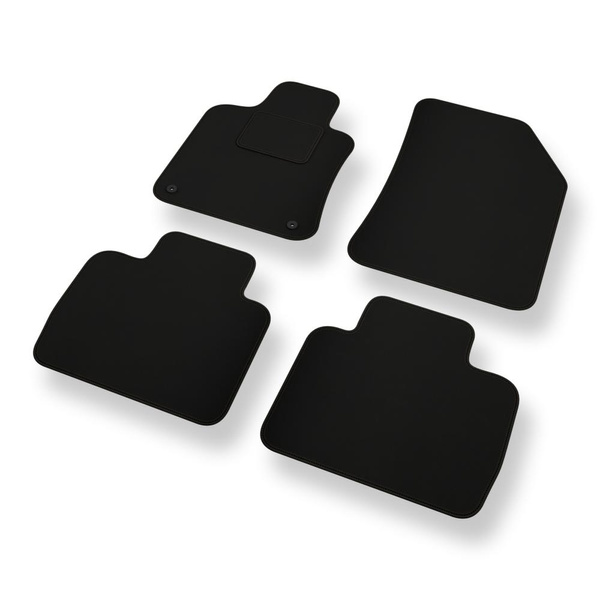 Fußmatten Auto für Peugeot 508 II Limousine, SW (2018-....) - schwarze Automatten Autoteppiche