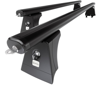 Aluminium-Dachträger für Opel Corsa D (2007-2014) - schwarz Dachträger Dachgepäc