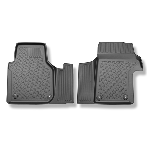 TPE Fußmatten Auto für Volkswagen Crafter II Cargo (03.2017-....) - schwarz Automatten Autoteppiche - 2/3 Sitze