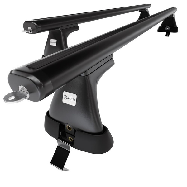 Aluminium-Dachträger für Ford Mondeo mk V (2014-2022) - schwarz Dachträger Dachgepäckträger - ohne Montagelemente