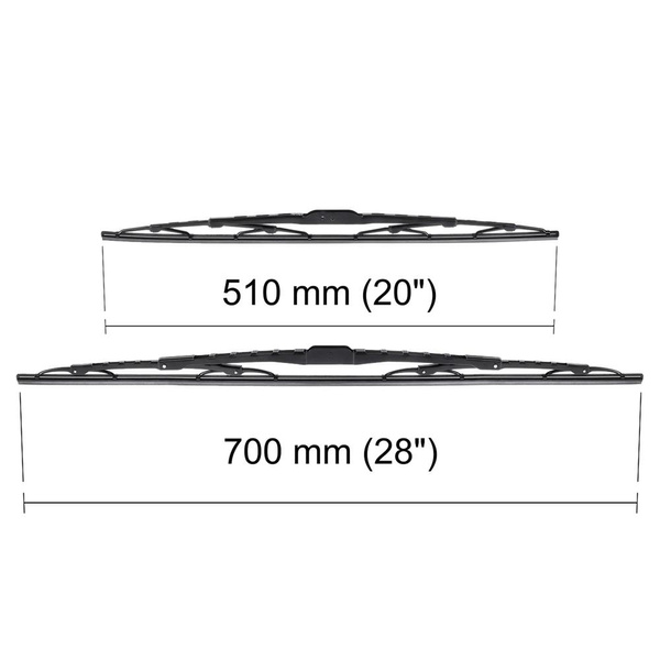 Vordere Scheibenwischer für Peugeot Expert II Van (02.2007-2016) - Wischerblätter Standard