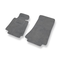 Fußmatten Auto für BMW 8er I E31 Coupé (1989-1999) - Premium Velours graue Automatten Autoteppiche
