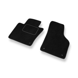 Fußmatten Auto für Volkswagen Jetta VI Limousine (2011-2018) - Premium Velours schwarze Automatten Autoteppiche