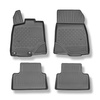 TPE Fußmatten Auto für Peugeot 3008 III Hybrid (mild hybrid) SUV (04.2024-....) - schwarz Automatten Autoteppiche