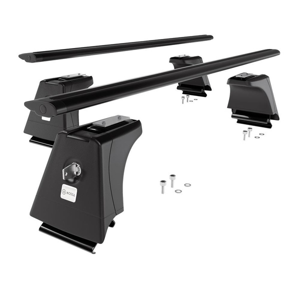 Aluminium-Dachträger für Volvo XC60 (2008-2017) - schwarz Dachträger Dachgepäckträger - integrierte Relinge