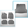 Set Kofferraumschale und angepasste Autoteppiche TPE für: Dacia Logan III Limousine (01.2021-....) - auch für die LPG-Version (TC e 100 LPG)