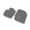 Fußmatten Auto für Mitsubishi Colt VII Hatchback (2008-2012) - Premium Velours graue Automatten Autoteppiche
