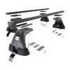 Stahl-Dachträger für Renault Logan (2004-2013) - schwarz Dachträger Dachgepäckträger - ohne Montagelemente