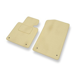 Fußmatten Auto für BMW 3er M3 III E46 (2001-2006) - Premium Velours beige Automatten Autoteppiche