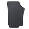 Gummifußmatten Auto für Volkswagen up! Hatchback (2011-2023) - Gummimatten Gummi Fußmatten - schwarz - 2 Stk.