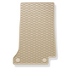 Gummifußmatten Auto für Mercedes-Benz C Klasse W205 (2013-2021) - Gummimatten Gummi Fußmatten - beige