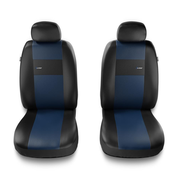 Universal Sitzbezüge Auto für Peugeot 508 I, II (2011-....) – Vordersitze Autositzbezüge Schonbezüge – 2XL-BL
