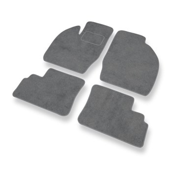 Fußmatten Auto für Opel Agila A Hatchback (2000-2007) - Premium Velours graue Au