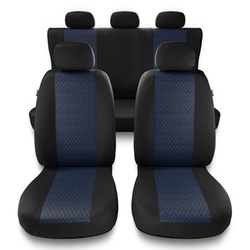 Universal Sitzbezüge Auto für BMW X1 I, II (2009-2022) - Autositzbezüge Schonbezüge für Autositze - PF-BL