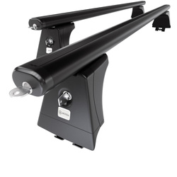 Aluminium-Dachträger für Renault Grand Scenic (2003-2008) - schwarz Dachträger Dachgepäckträger - Montagepunkte