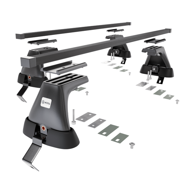 Stahl-Dachträger für Skoda Octavia IV (2019-....) - schwarz Dachträger Dachgepäckträger - ohne Montagelemente