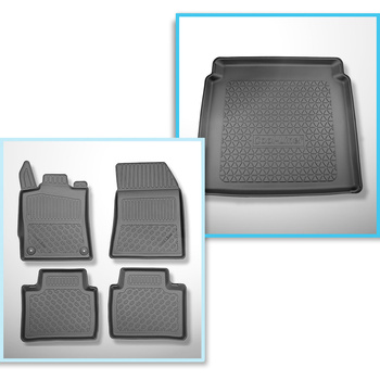 Set Kofferraumschale und angepasste Autoteppiche TPE für: Peugeot 408 SUV (10.20