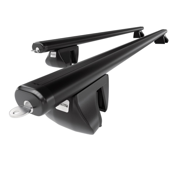Aluminium-Dachträger für Ssangyong Rexton mk II (2007-2017) - schwarz Dachträger Dachgepäckträger - reling