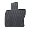 Gummifußmatten Auto für Seat Leon IV Hatchback, Sportstourer (2020-....) - Gummimatten Gummi Fußmatten - schwarz - 2 Stk.
