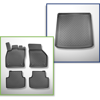 Set Kofferraumschale und angepasste Autoteppiche TPE für: Volkswagen Golf VIII V
