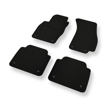 Fußmatten Auto für Audi A8 IV D5 Limousine (2017-....) Kurzversion - schwarze Au