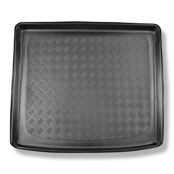 Kofferraumwanne für Audi Q3 F3 SUV (08.2018-....) - Kofferraummatte rutschfest Schutzmatte - Ladeboden oben (gerade Ladefläche); Varioboden im hoechsten Ebene; auch für die Quattro-Version