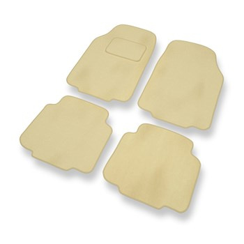 Fußmatten Auto für Subaru Justy IV Hatchback (2007-2010) - Premium Velours beige