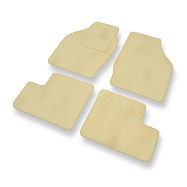 Fußmatten Auto für Suzuki Ignis I, II SUV (2000-2008) - Premium Velours beige Automatten Autoteppiche