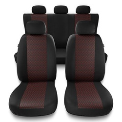 Universal Sitzbezüge Auto für BMW X5 E53, E70, F15, G05 (2000-2019) - Autositzbezüge Schonbezüge für Autositze - PF-RD
