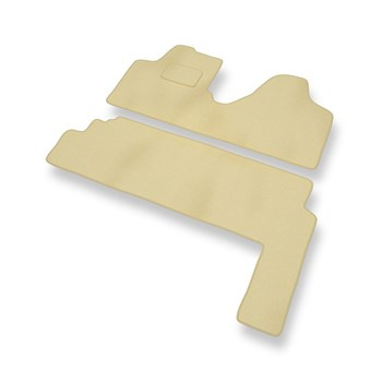 Fußmatten Auto für Toyota ProAce I Van (2013-2016) - Premium Velours beige Autom