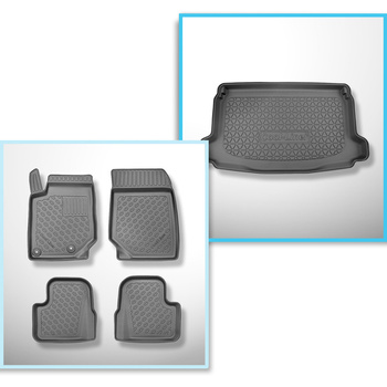 Set Kofferraumschale und angepasste Autoteppiche TPE für: Jeep Avenger SUV (01.2