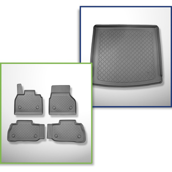Set Kofferraumschale und angepasste Autoteppiche TPE für: BMW iX i20 SUV (11.202
