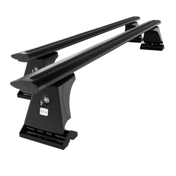 Aluminium-Dachträger für Peugeot 407 (2004-2010) - schwarz Dachträger Dachgepäckträger - Montagepunkte