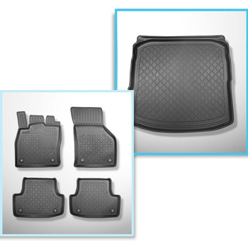 Set Kofferraumschale und angepasste Autoteppiche TPE für: Audi A3 8V Limousine (09.2013-03.2020)